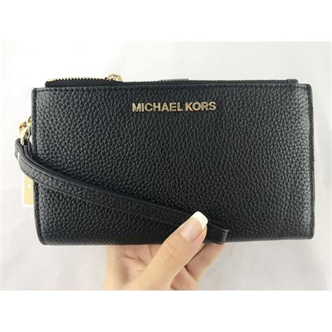 michael kors black wristlet wallet|michael kors wristlet cheap.